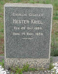 KRIEL Hester 1894-1936