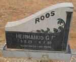 ROOS Hermanus G.F. 1929-1965