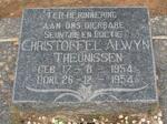 THEUNISSEN Christoffel Alwyn 1954-1954