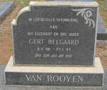 ROOYEN Gert Helgaard, van 1898-1964