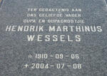 WESSELS Hendrik Marthinus 1910-2004