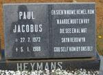HEYMANS Paul Jacobus 1972-1988