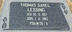 LESSING Thomas Sarel 1912-1983