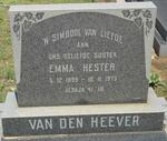 HEEVER Emma Hester, van den 1899-1973