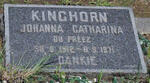 KINGHORN Johanna Catharina nee DU PREEZ 1912-1971