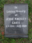 CARTE Jessie Kingsley 1904-1980