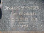 NIEKERK Bismark, van 1883-1958