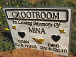 GROOTBOOM Mina 1933-2010