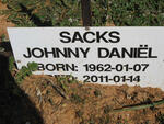 SACKS Johnny Daniel 1962-2011