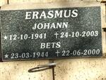 ERASMUS Johann 1941-2003 & Bets 1944-2000
