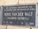WALT Jacomina Hendrina, van der 1927-2006