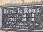 ROUX Runé, le 1971-2004
