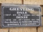 GREYLING Dale 1917-2006 & Dinie 1919-2006