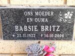 BRITZ Babsie 1922-2006