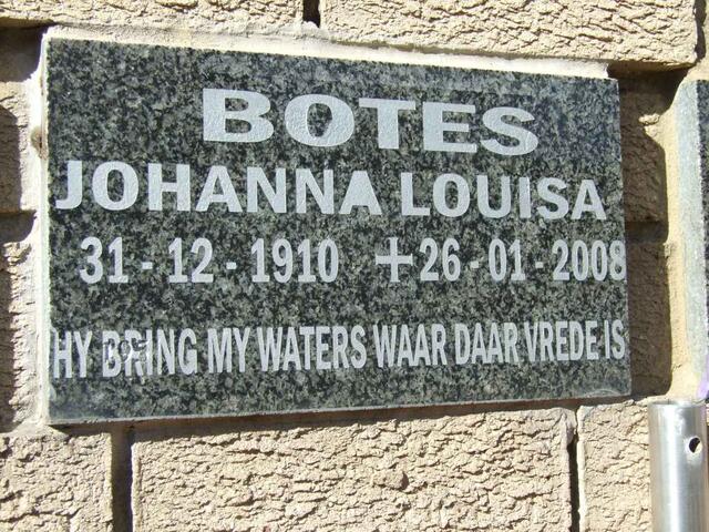 BOTES Johanna Louisa 1910-2008