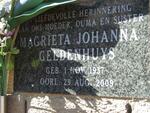 GELDENHUYS Magrieta Johanna 1937-2009
