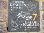 KAALSEN Popeye 1941- & Hettie 1939-