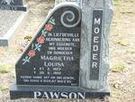 PAWSON Magrietha Louisa 1923-1993