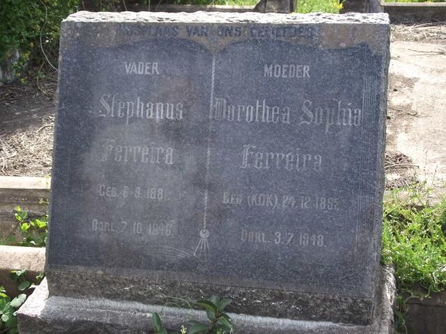 FERREIRA Stephanus 1881-1946 & Dorothea Sophia KOK 1895-1948