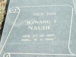 NAUDE Wynand F. 1905-1982