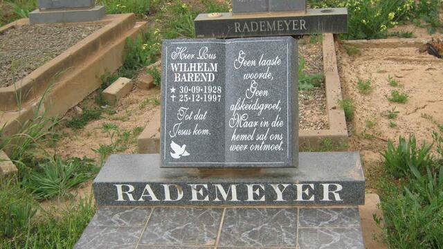 RADEMEYER Wilhelm Barend 1928-1997