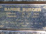 BURGER Barbie 1920-2007