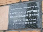 BARKHUIZEN Stephanus Petrus 1925-2003