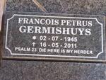 GERMISHUYS Francois Petrus 1945-2011