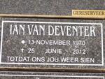 DEVENTER Ian, van 1970-2012