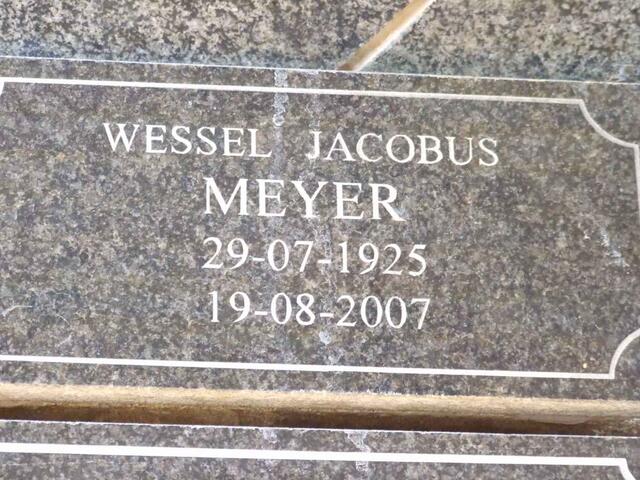 MEYER Wessel Jacobus 1925-2007