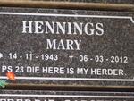 HENNINGS Mary 1943-2012