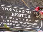 BESTER Yvonne Winnifred 1937-2005