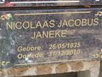 JANEKE Nicolaas Jacobus 1935-2010