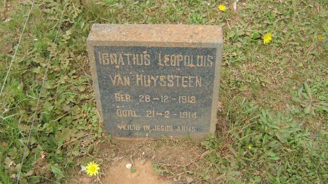 HUYSSTEEN Ignatius Leopoldus, van 1913-1914