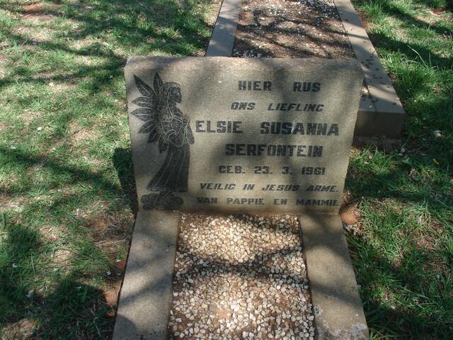 SERFONTEIN Elsie Susanna 1961