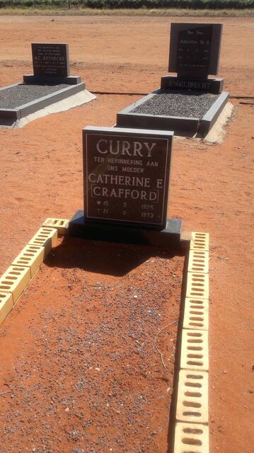 CURRY Catherine E. nee CRAFFORD 1925-1973
