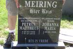 MEIRING Petrus Mattheus 1932-2012 & Johanna Maria 1939-