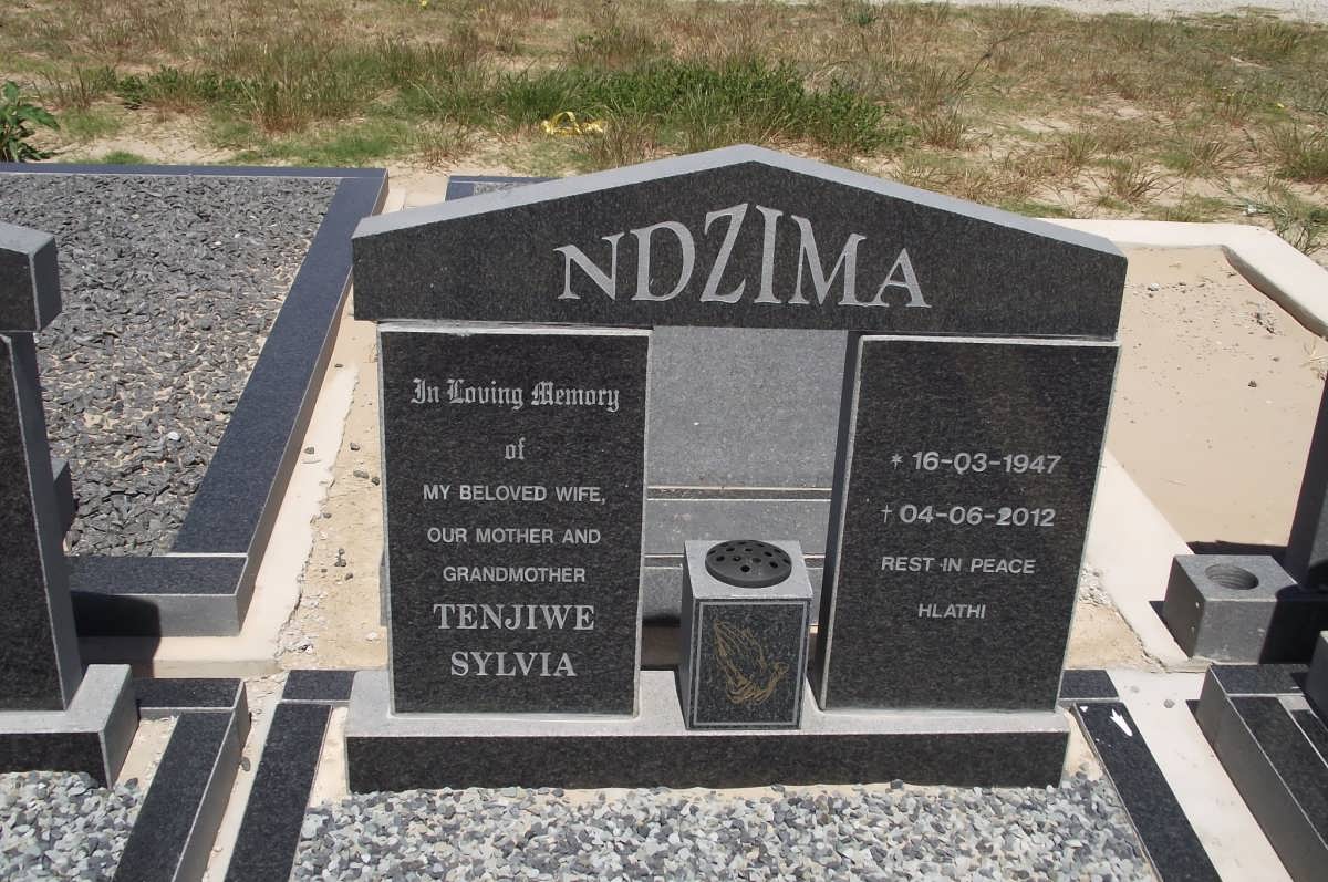 NDZIMA Tenjiwe Sylvia 1947-2012