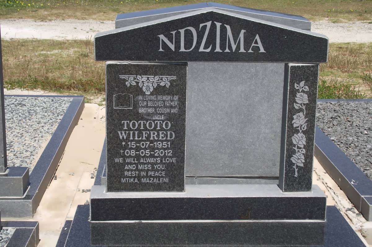 NDZIMA Tototo Wilfred 1951-2012