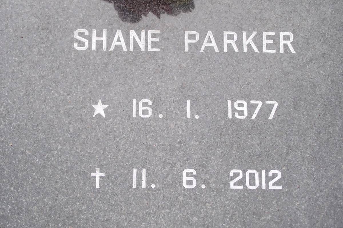 PARKER Shane 1977-2012