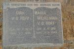 HOFF Dirk, v.d. 1876-1951 & Maria Wilhelmina 1881-1949