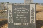 BOSHOFF Willem Hendrik 1859-1946