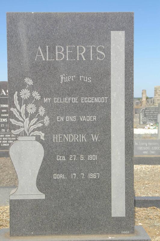 ALBERTS Hendrik W. 1901-1967