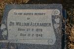 ALEXANDER William 1873-1948