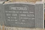 PRETORIUS Gert Louis 1891-1960 & Maria Aletta ENSLIN 1896-