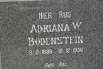 BODENSTEIN Adriana W. 1888-1956