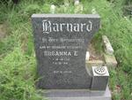 BARNARD Sussanna E. 1923-1974