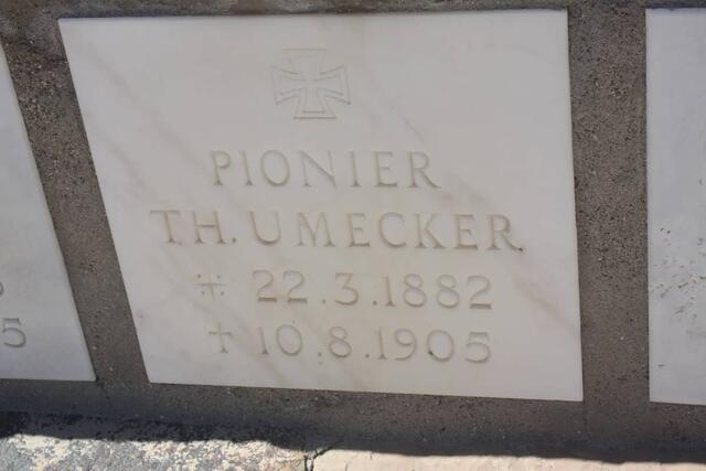 UMECKER T.H. 1882-1905