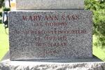 SASS Mary Ann nee GORDON -1813