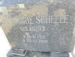 SCHEELE Annemarie nee REUTER 1912-1969 :: SCHEELE Wilfred 1944-2006 